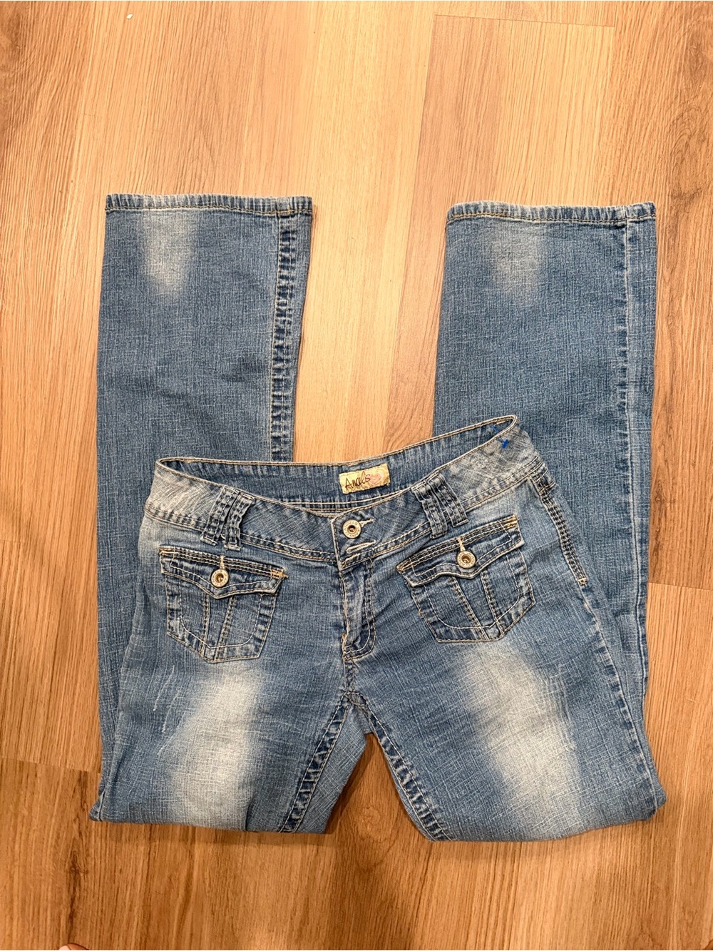 Angels Light Blue Bootcut Women's Jeans